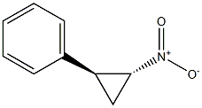 (1S,2R)-1-Phenyl-2-nitrocyclopropane Struktur