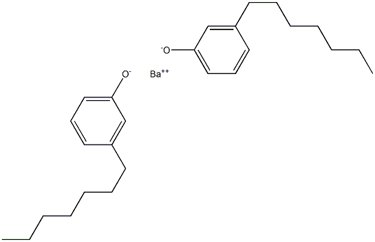 Barium bis(3-heptylphenolate) Struktur