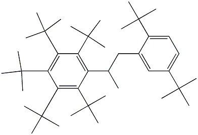 2-(Penta-tert-butylphenyl)-1-(2,5-di-tert-butylphenyl)propane Struktur