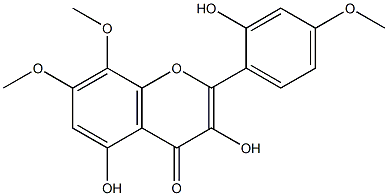 2',3,5-Trihydroxy-4',7,8-trimethoxyflavone Struktur