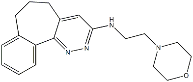 6,7-Dihydro-N-(2-morpholinoethyl)-5H-benzo[6,7]cyclohepta[1,2-c]pyridazin-3-amine Struktur