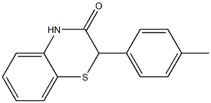 2-(4-Methylphenyl)-2H-1,4-benzothiazin-3(4H)-one Struktur