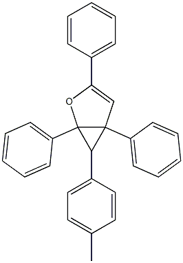 1,3,5-Triphenyl-6-(4-methylphenyl)-2-oxabicyclo[3.1.0]hex-3-ene Struktur