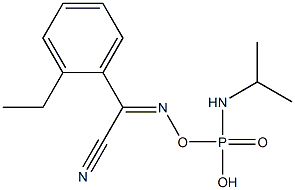 N-Isopropylphosporamidic acid ethyl[(cyanophenylmethylene)amino] ester Struktur