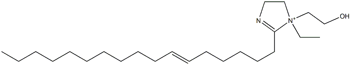 1-Ethyl-2-(6-heptadecenyl)-1-(2-hydroxyethyl)-2-imidazoline-1-ium Struktur