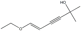 6-Ethoxy-2-methyl-5-hexen-3-yn-2-ol Struktur