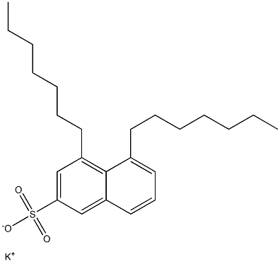 4,5-Diheptyl-2-naphthalenesulfonic acid potassium salt Struktur