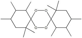 1,1,3,4,5,10,10,12,13,14-Decamethyl-7,8,15,16-tetraoxadispiro[5.2.5.2]hexadecane Struktur