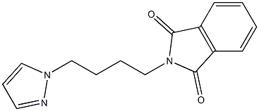 2-[4-(1H-Pyrazol-1-yl)butyl]-2H-isoindole-1,3-dione Struktur