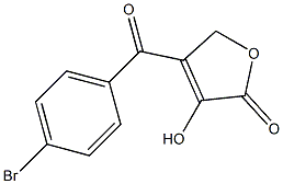 4-(4-Bromobenzoyl)-3-hydroxyfuran-2(5H)-one Struktur