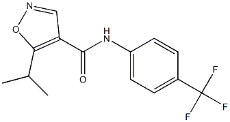 N-[4-(Trifluoromethyl)phenyl]-5-isopropylisoxazole-4-carboxamide Struktur