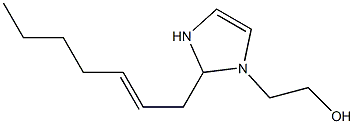 1-(2-Hydroxyethyl)-2-(2-heptenyl)-4-imidazoline Struktur