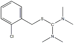 Bis(dimethylamino)[(2-chlorophenylmethyl)thio]methylium Struktur