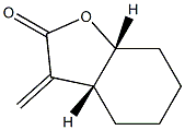 (3aR,7aR)-3a,4,5,6,7,7a-Hexahydro-3-methylenebenzofuran-2(3H)-one Struktur