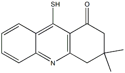 3,3-Dimethyl-9-mercapto-3,4-dihydroacridin-1(2H)-one Struktur