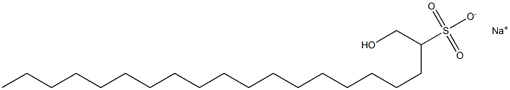 1-Hydroxyicosane-2-sulfonic acid sodium salt Struktur