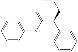 [S,(+)]-2,N-Diphenylvaleramide Struktur