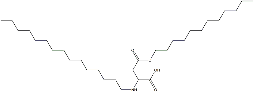 2-Pentadecylamino-3-(dodecyloxycarbonyl)propionic acid Struktur