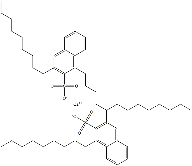 Bis(1,3-dinonyl-2-naphthalenesulfonic acid)calcium salt Struktur