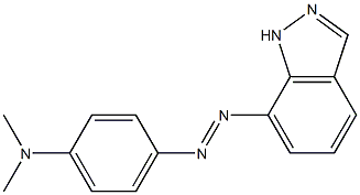 N,N-Dimethyl-4-[(1H-indazol-7-yl)azo]benzenamine Struktur