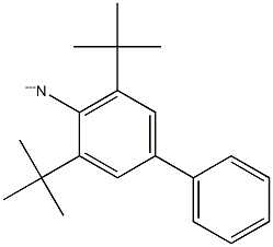 3,5-Di-tert-butylbiphenyl-4-aminylium Struktur