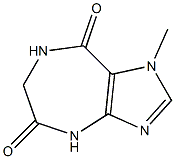 1-Methyl-4,7-dihydro-6H-imidazo[4,5-e][1,4]diazepine-5,8-dione Struktur