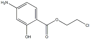 4-Aminosalicylic acid 2-chloroethyl ester Struktur