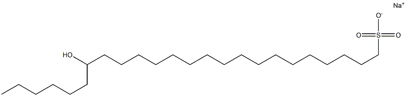 18-Hydroxytetracosane-1-sulfonic acid sodium salt Struktur