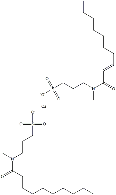 ビス[3-[N-(2-デセノイル)-N-メチルアミノ]-1-プロパンスルホン酸]カルシウム 化學(xué)構(gòu)造式