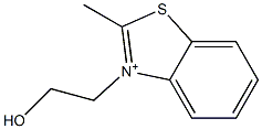 2-Methyl-3-(2-hydroxyethyl)benzothiazolium Struktur