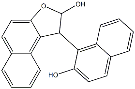 1-[[2-Hydroxy-1,2-dihydronaphtho[2,1-b]furan]-1-yl]naphthalen-2-ol Struktur