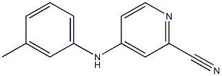 4-(3-Methylphenylamino)pyridine-2-carbonitrile Struktur