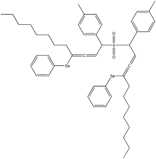 (4-Methylphenyl)(4-phenylseleno-2,3-dodecadien-1-yl) sulfone Struktur