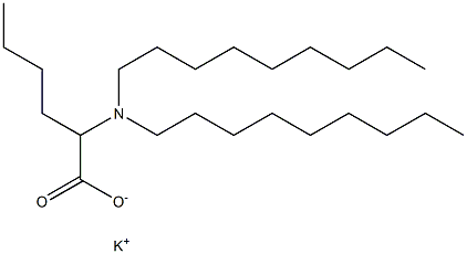 2-(Dinonylamino)hexanoic acid potassium salt Struktur