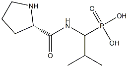 [1-(L-Prolylamino)-2-methylpropyl]phosphonic acid Struktur