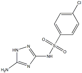 4-Chloro-N-(5-amino-1H-1,2,4-triazole-3-yl)benzenesulfonamide Struktur