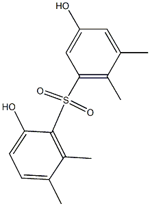 2,3'-Dihydroxy-5,5',6,6'-tetramethyl[sulfonylbisbenzene] Struktur