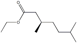 [R,(+)]-3,6-Dimethylheptanoic acid ethyl ester Struktur