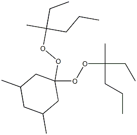 3,5-Dimethyl-1,1-bis(1-ethyl-1-methylbutylperoxy)cyclohexane Struktur