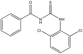 1-Benzoyl-3-(2,6-dichlorophenyl)thiourea Struktur