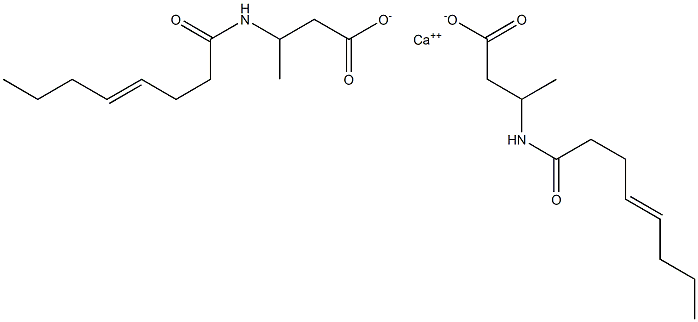 Bis[3-(4-octenoylamino)butyric acid]calcium salt Struktur