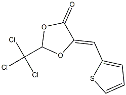 (5Z)-2-(Trichloromethyl)-5-(2-thienylmethylene)-1,3-dioxolan-4-one Struktur