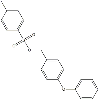 p-Toluenesulfonic acid 4-phenoxybenzyl ester Struktur