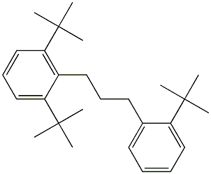 1-(2,6-Di-tert-butylphenyl)-3-(2-tert-butylphenyl)propane Struktur