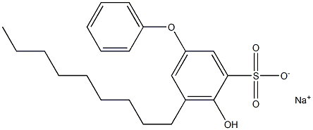 4-Hydroxy-5-nonyl[oxybisbenzene]-3-sulfonic acid sodium salt Struktur