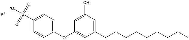 3'-Hydroxy-5'-nonyl[oxybisbenzene]-4-sulfonic acid potassium salt Struktur