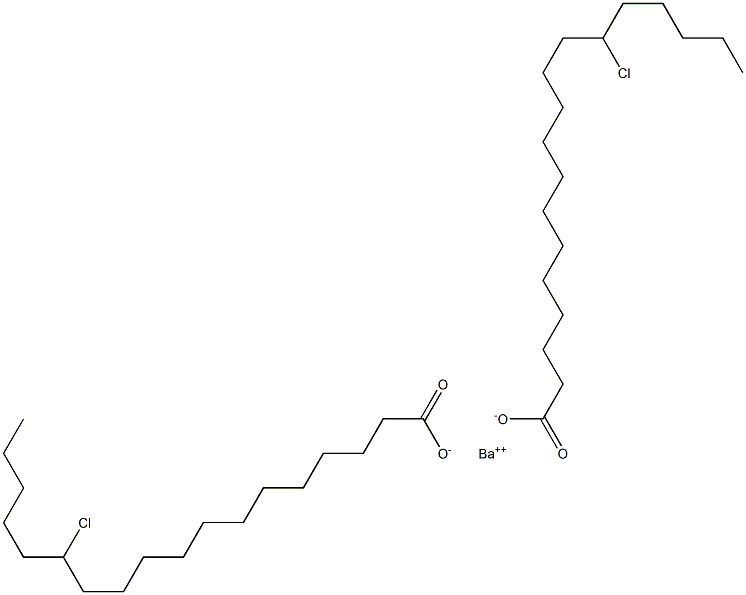 Bis(13-chlorostearic acid)barium salt Struktur