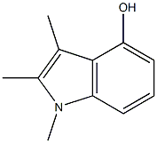 1,2,3-Trimethyl-1H-indol-4-ol Struktur