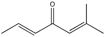 (5E)-2-Methyl-2,5-heptadiene-4-one Struktur