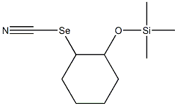 2-Trimethylsiloxycyclohexyl selenocyanate Struktur